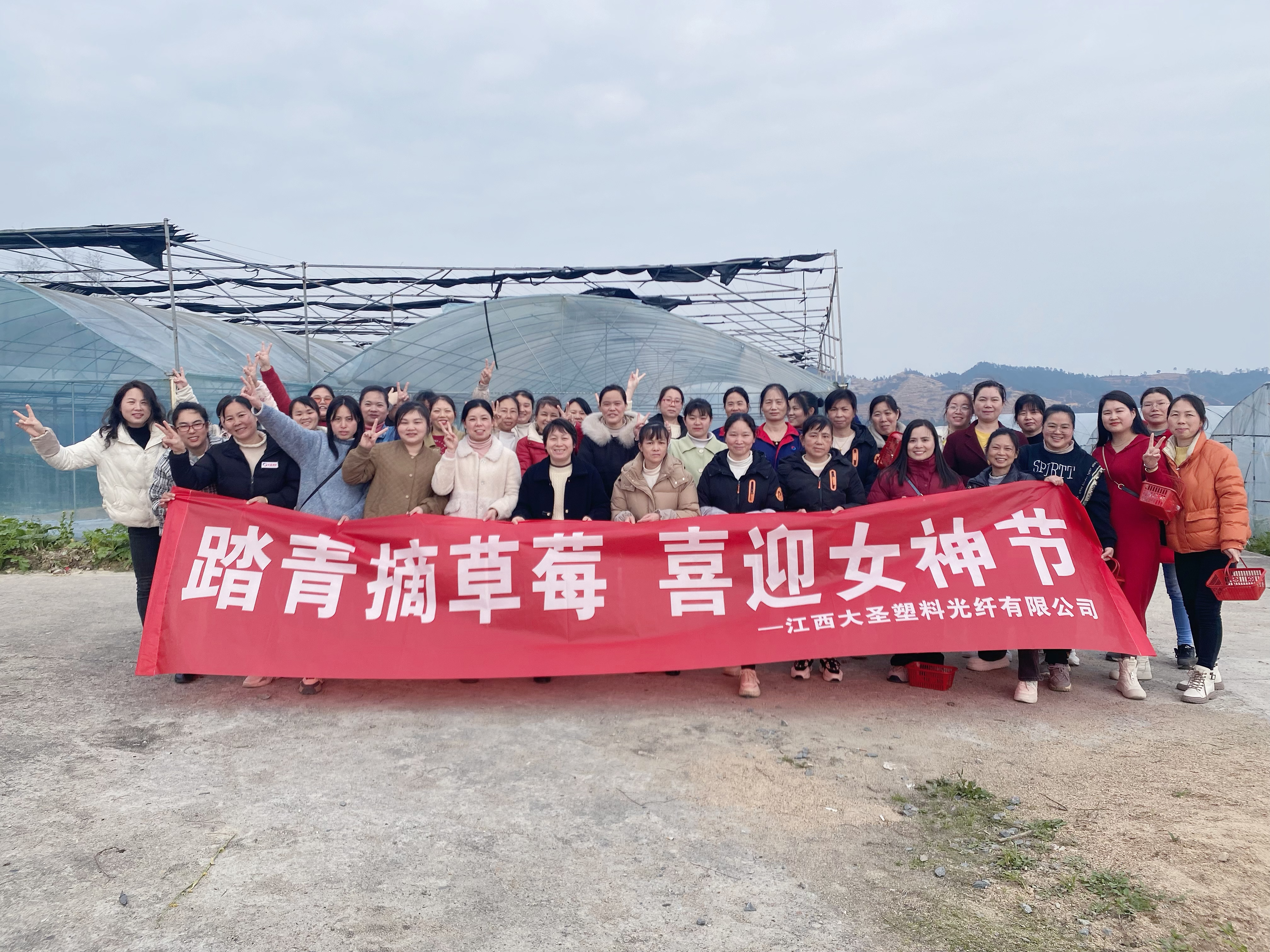 春日有约，共赴“莓”好——bjl平台光纤开展女神节踏青摘草莓活动